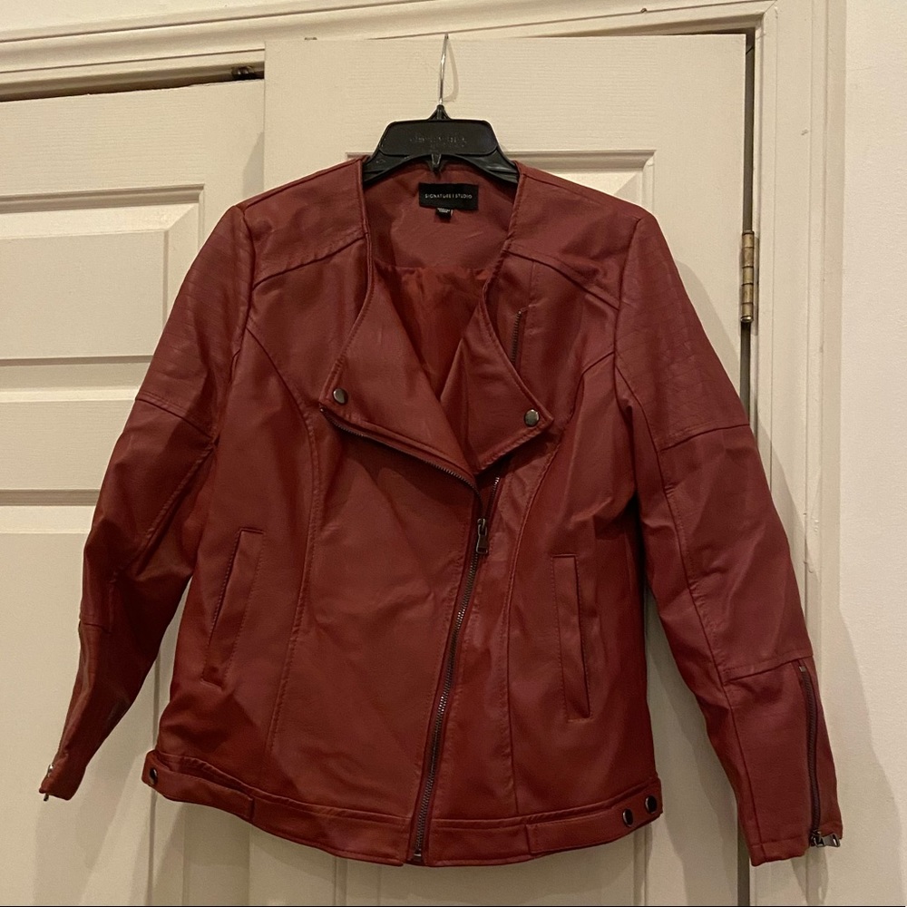Mahogany leather jacket